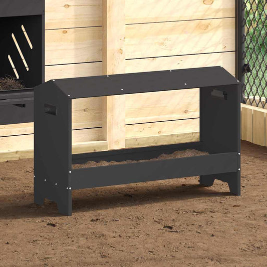 Csirke Etető Tál Fekete 81 x 32 x 53,5 cm