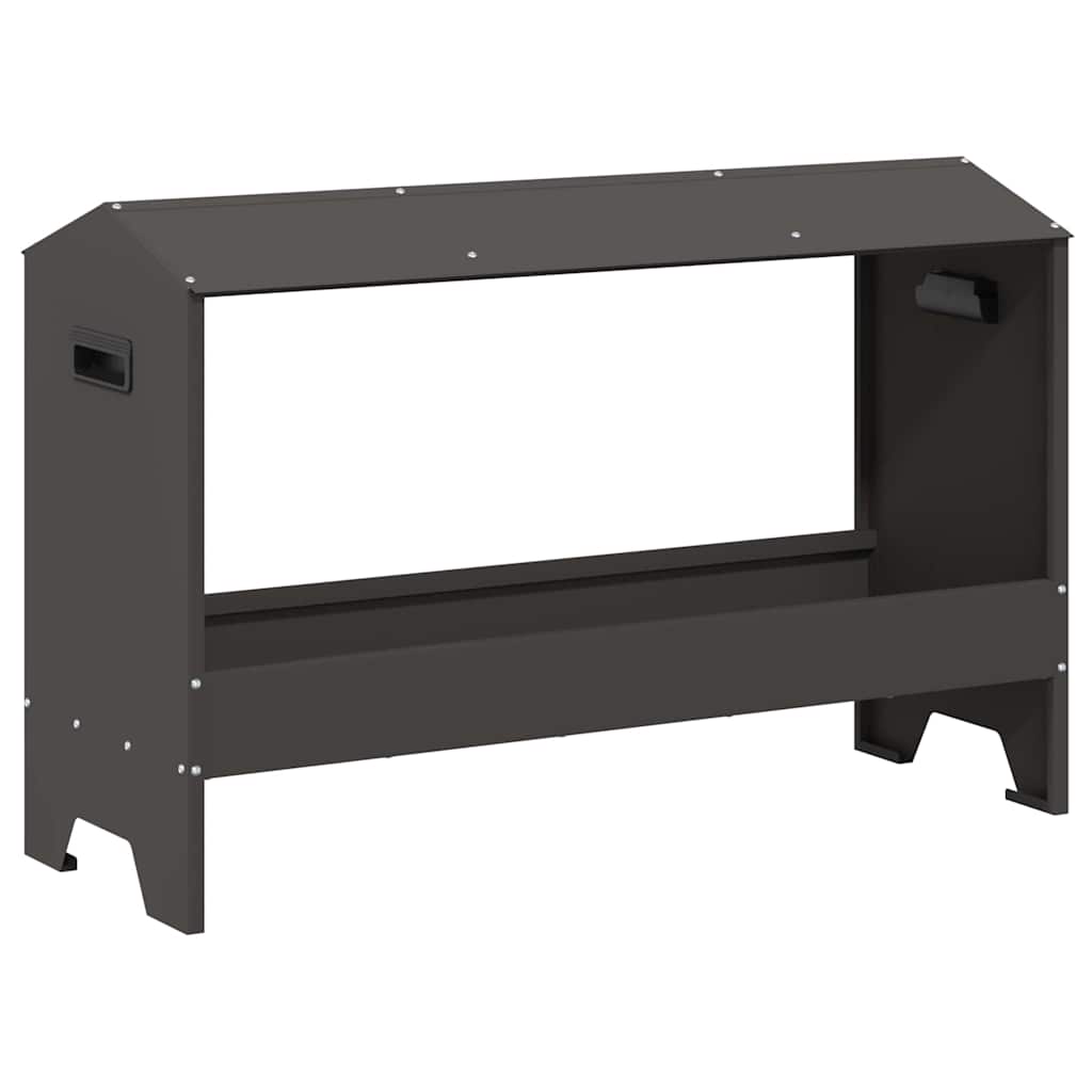 Csirke Etető Tál Fekete 81 x 32 x 53,5 cm
