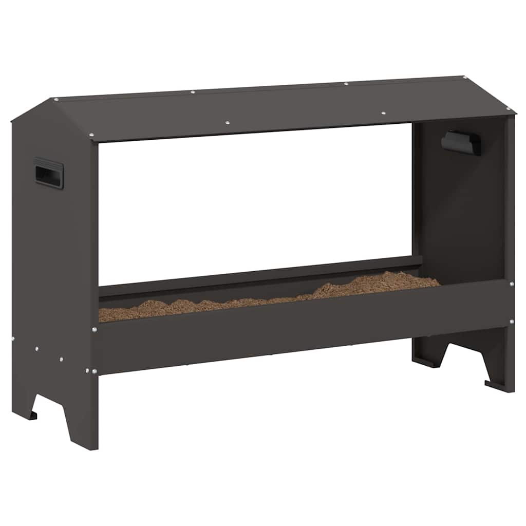 Csirke Etető Tál Fekete 81 x 32 x 53,5 cm