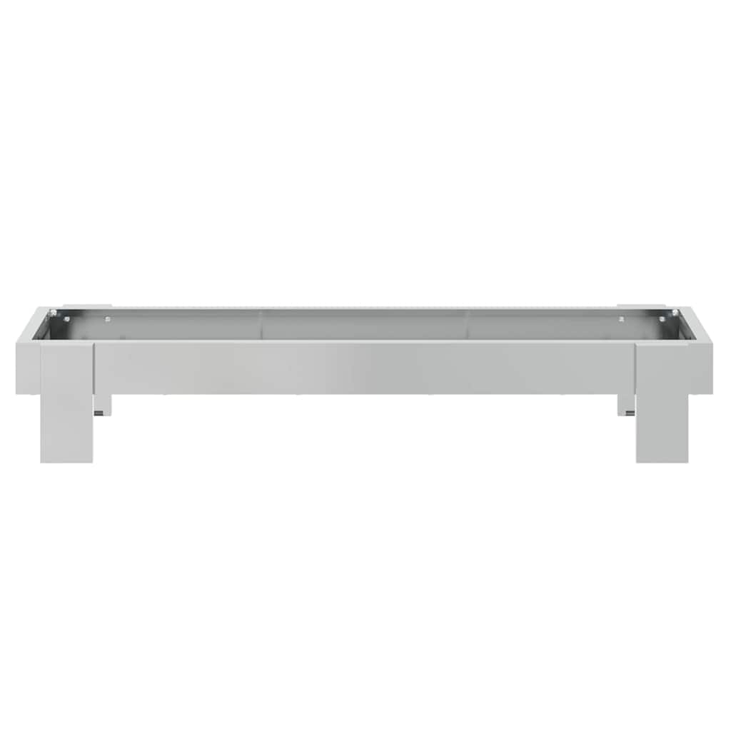 Csirke Etető Tál Ezüst 80 x 28 x 13.5 cm Horganyzott acél