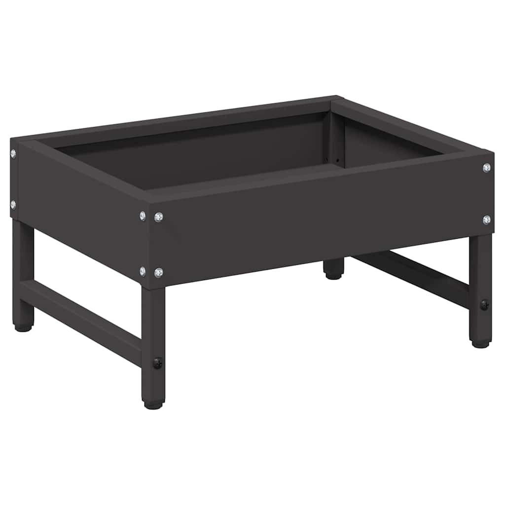 Madár Etető Fekete 80 x 28 x 13.5 cm Hidegen Hengerelt Acél