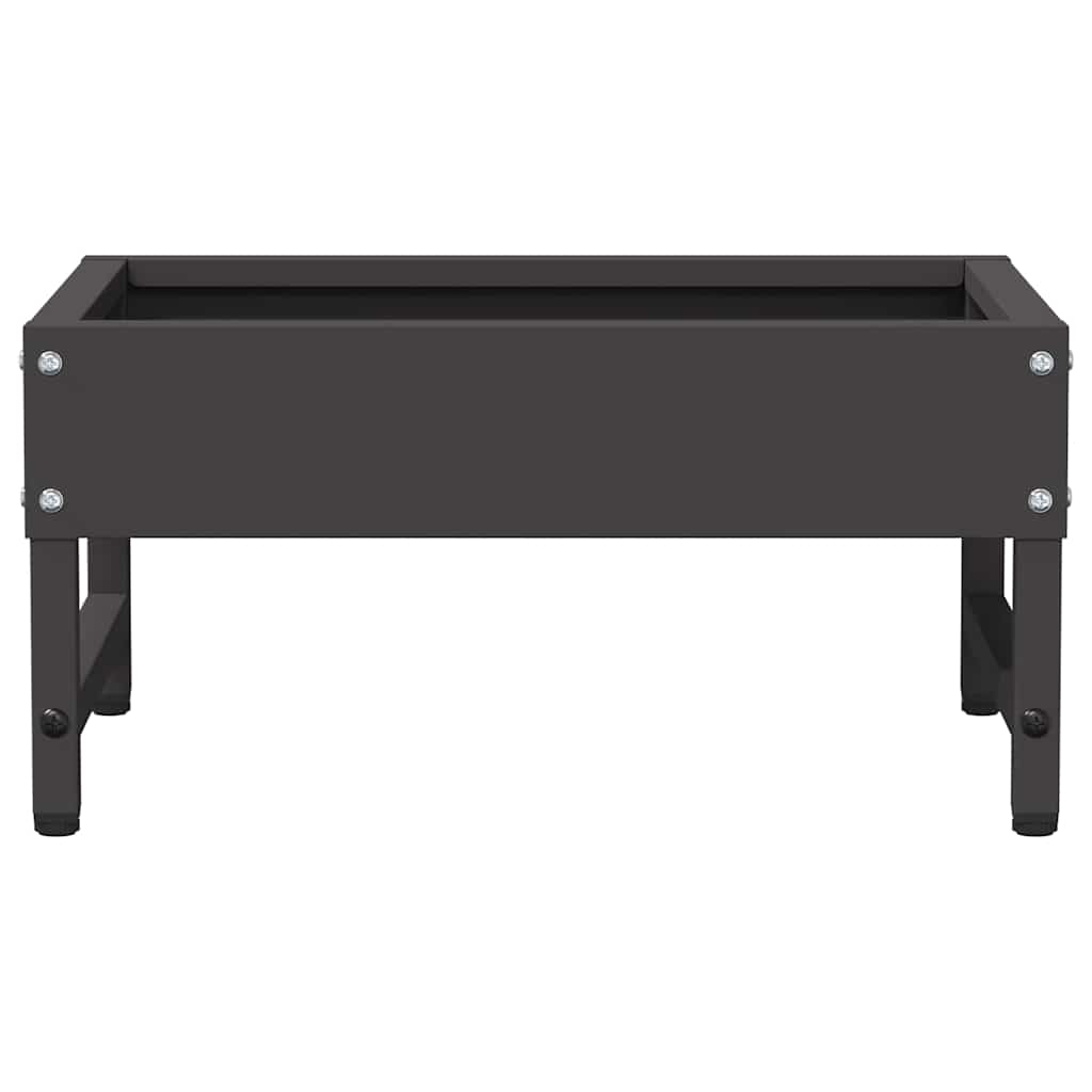 Madár Etető Fekete 80 x 28 x 13.5 cm Hidegen Hengerelt Acél