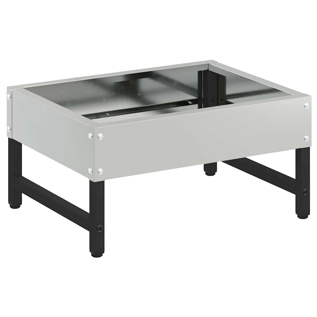 Madár Etető Ezüst 80 x 28 x 13.5 cm Horganyzott acél