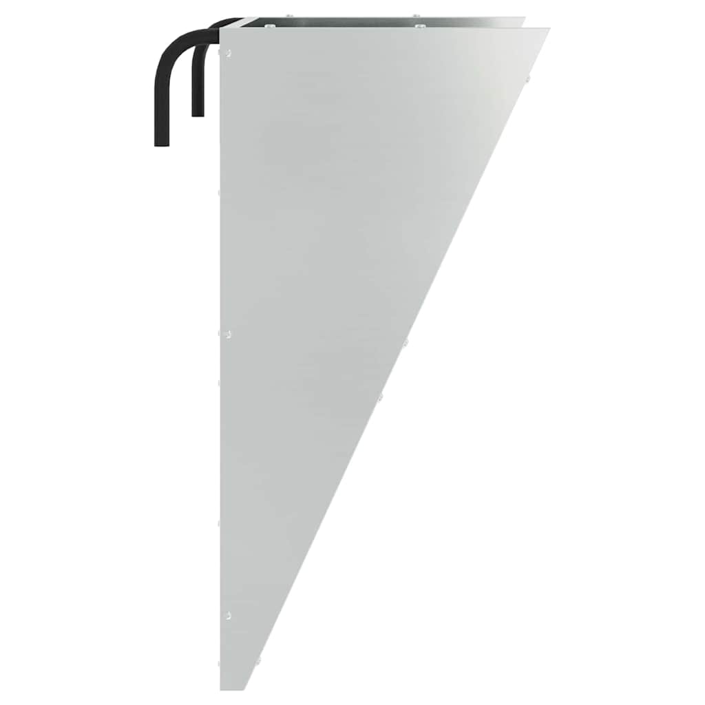 Függő Szénatároló Ezüst 61 x 33 x 66 cm Horganyzott acél