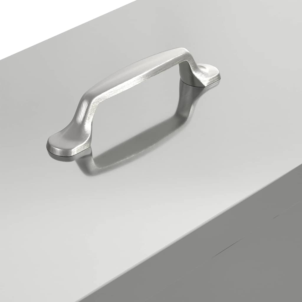 Csirke etető Ezüst 41,5 x 20,5 x 33 cm Horganyzott acél