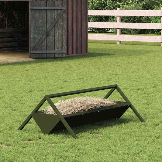 Állattenyésztési takarmányzó Olajzöld 111 x 76 x 38 cm