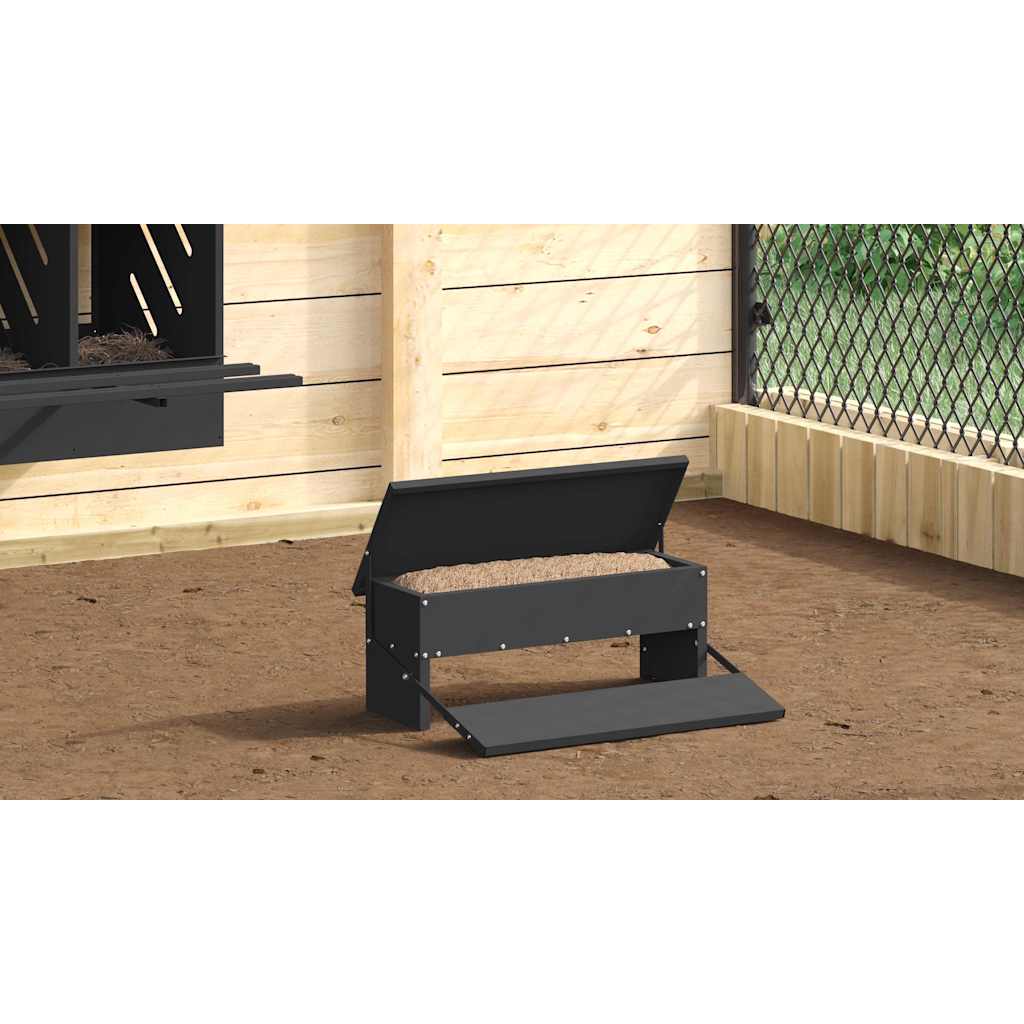 Csirke Treadle Etető Fekete 48,5 x 39,5 x 19 cm