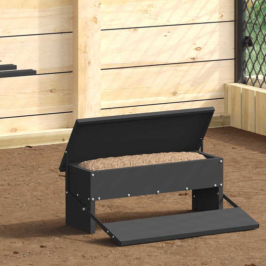 Csirke Treadle Etető Fekete 48,5 x 39,5 x 19 cm
