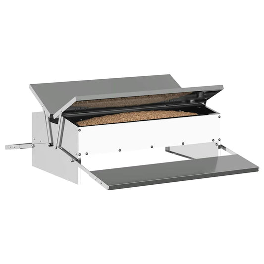 Csirke Treadle Etető Ezüst 75 x 53 x 20,5 cm Horganyzott acél