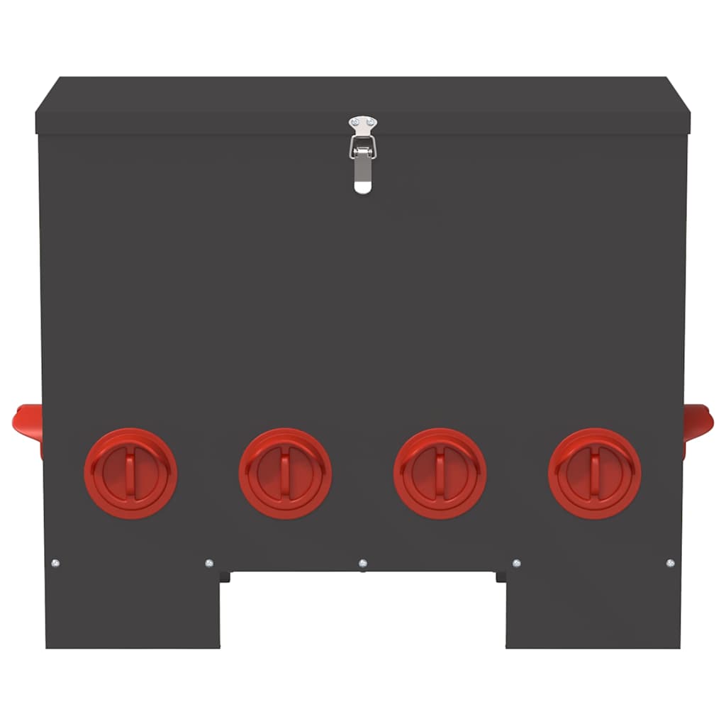 Csirke etető 2 pcs Fekete 60,5 x 29 x 51 cm