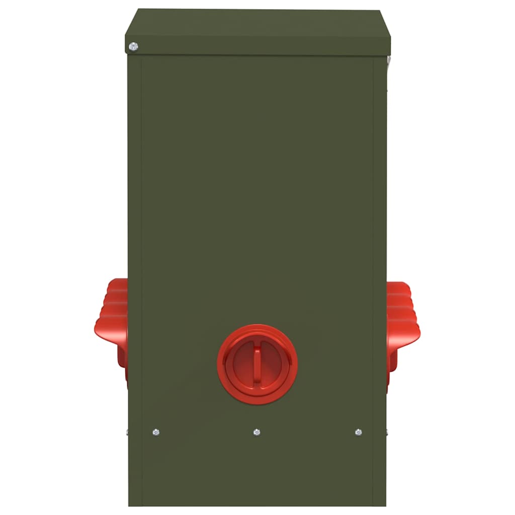 Csirke etető 2 pcs Olajzöld 60,5 x 29 x 51 cm