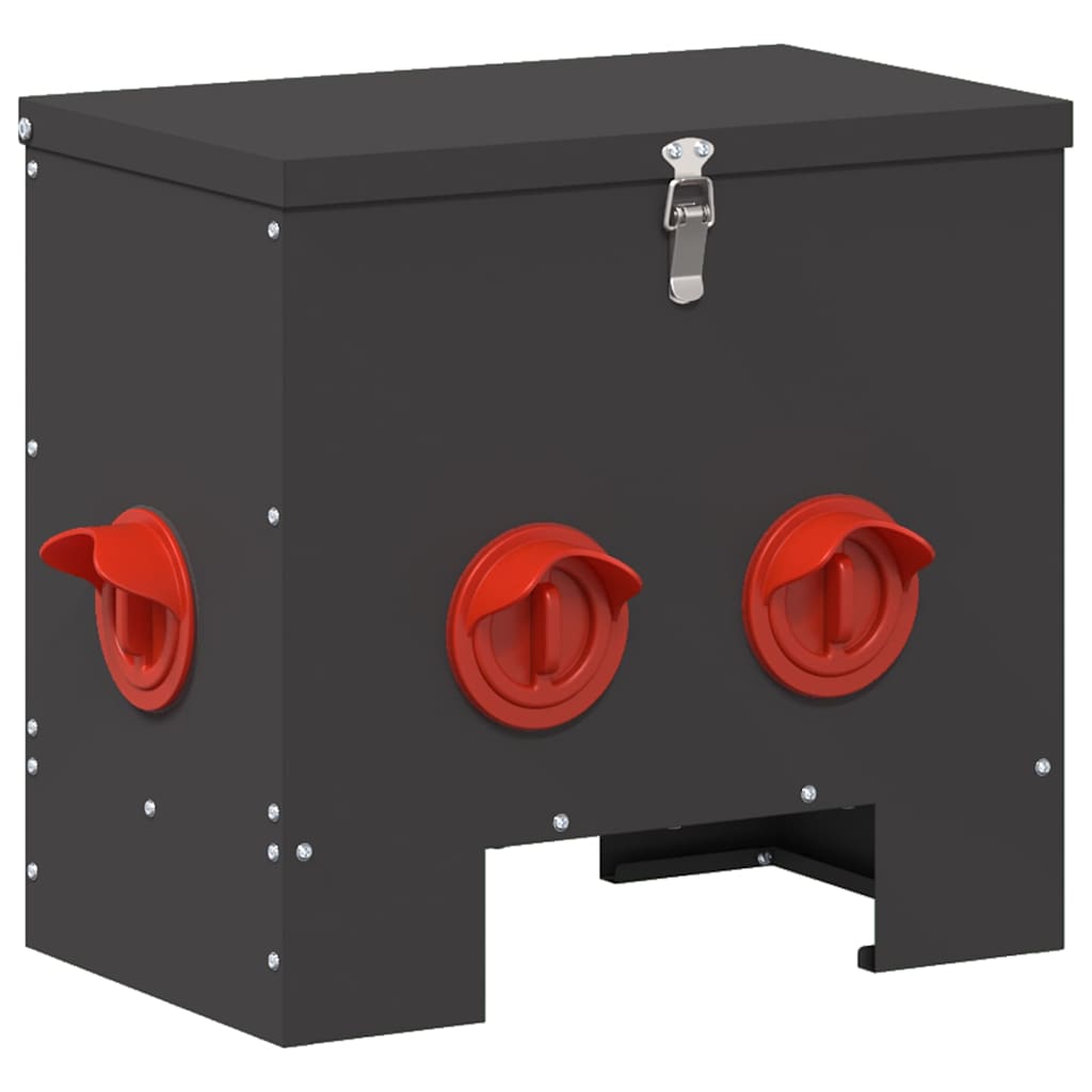 Csirke etető 2 pcs Fekete 40,5 x 25 x 38 cm