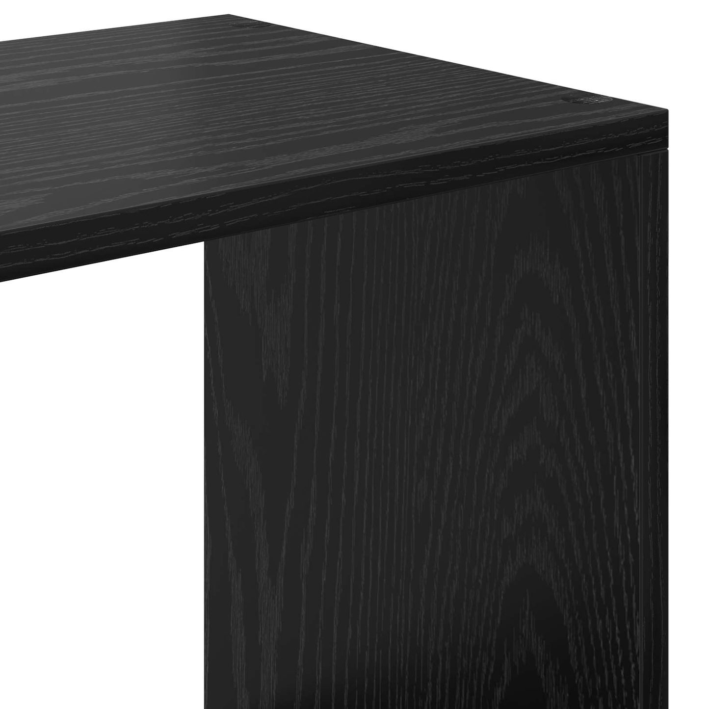Könyvespolc Fekete tölgy 137,5 x 29 x 137,5 cm Faanyag