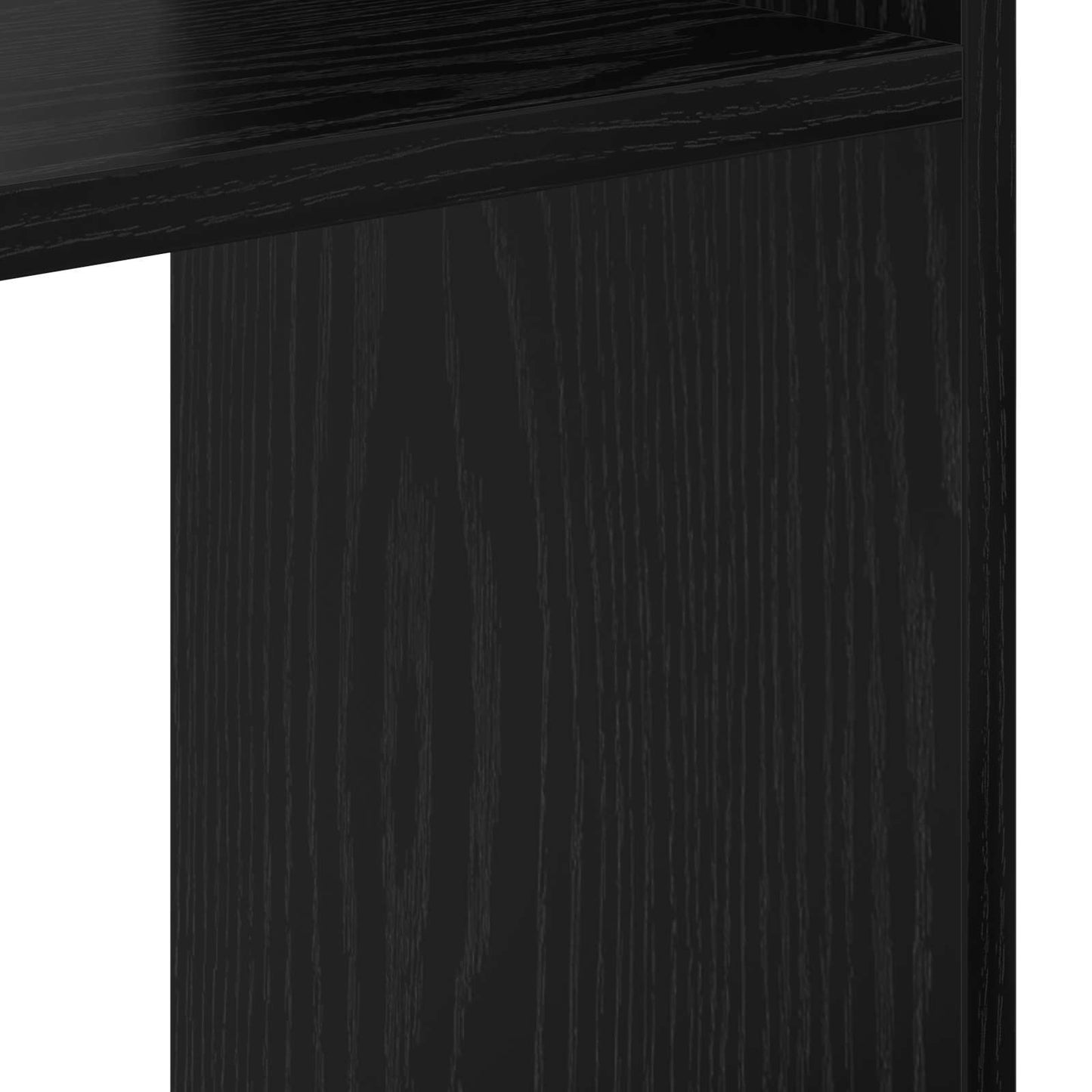Könyvespolc 9 szintes 92 x 29 x 188 cm Szerelt Fa Fekete tölgy
