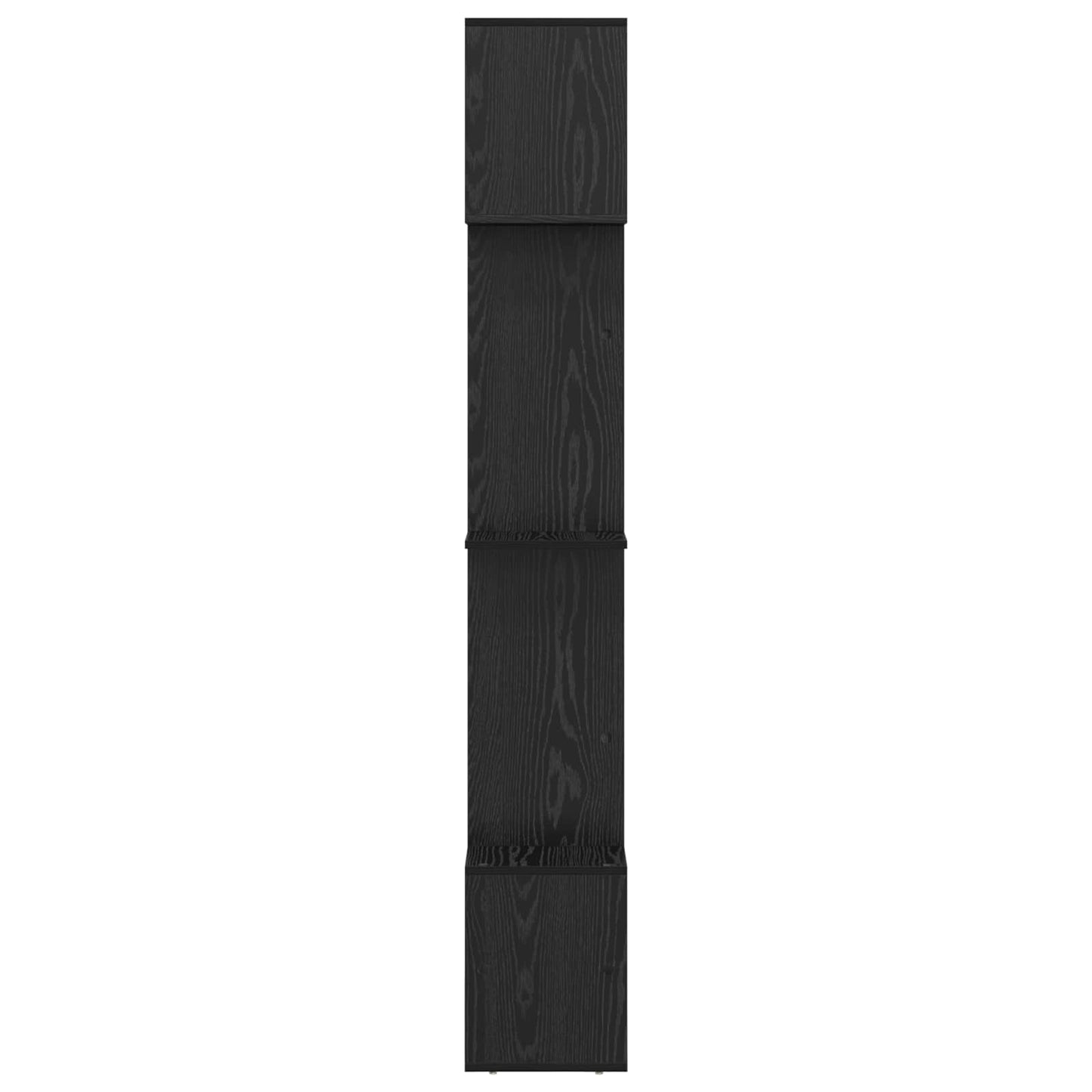 Könyvespolc 9 szintes 92 x 29 x 188 cm Szerelt Fa Fekete tölgy