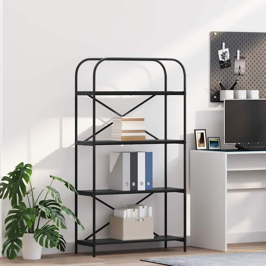 Könyvespolc Fekete tölgy 80 x 30 x 146 cm Faanyag