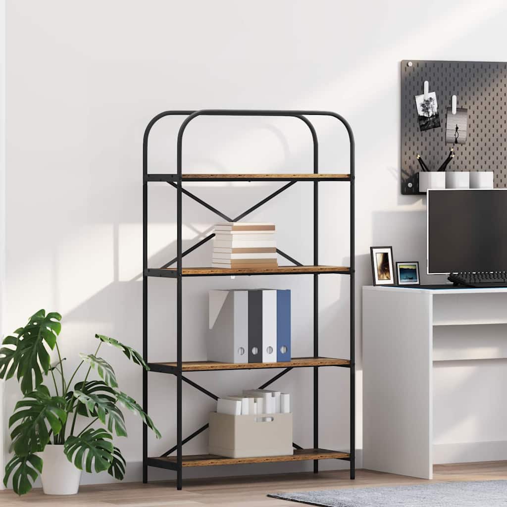 Könyvespolc Öreg fa 80 x 30 x 146 cm Faanyag