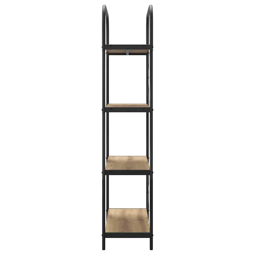 Könyvespolc 4 szintes 80 x 30 x 146 cm Szerelt fa Artisan tölgy