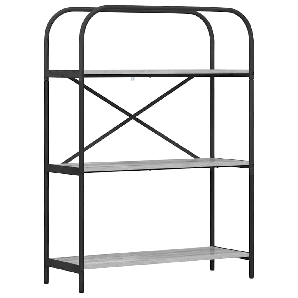 Könyvespolc Szürke Sonoma 80 x 30 x 109 cm Faanyag