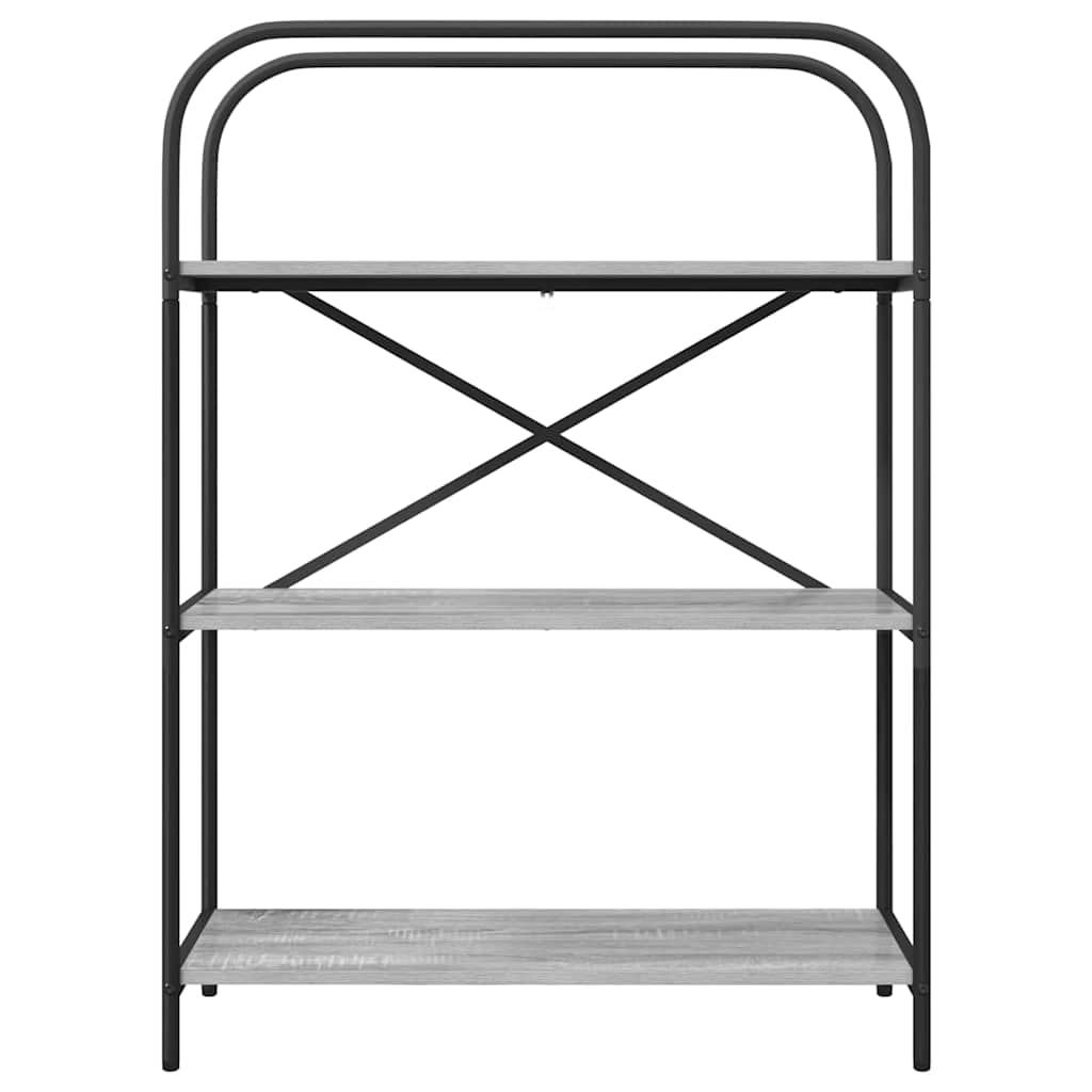 Könyvespolc Szürke Sonoma 80 x 30 x 109 cm Faanyag