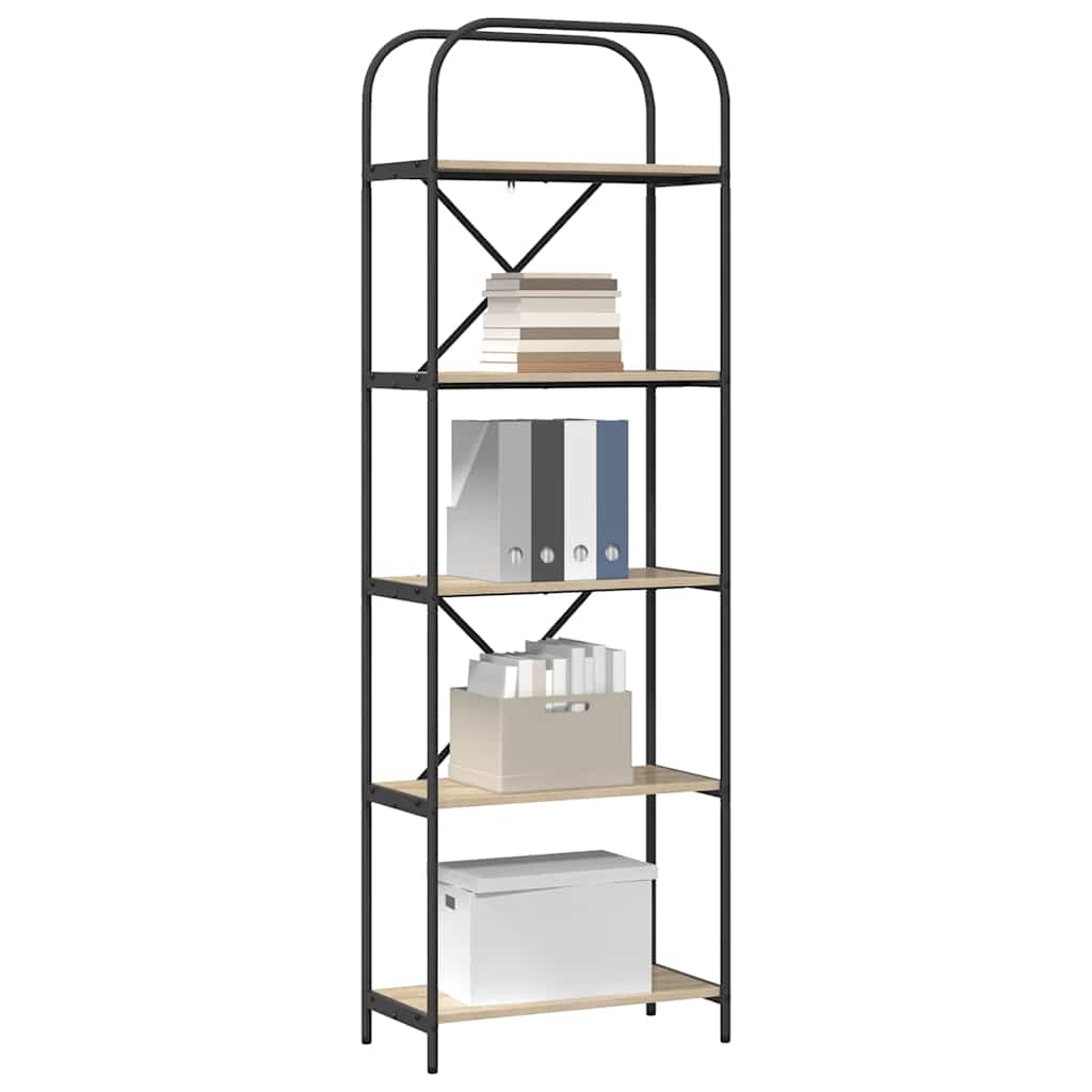 Könyvespolc Sonoma tölgy 60 x 30 x 183 cm Faanyag