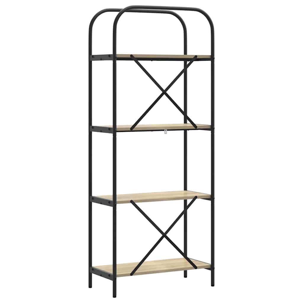 Könyvespolc Sonoma tölgy 60 x 30 x 146 cm Faanyag