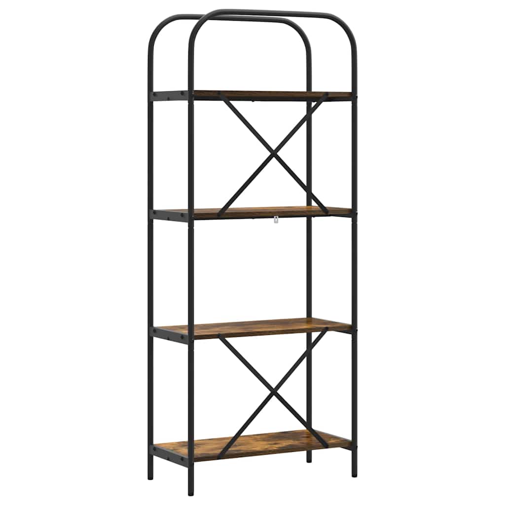 Könyvespolc Füstölt tölgy 60 x 30 x 146 cm Faanyag