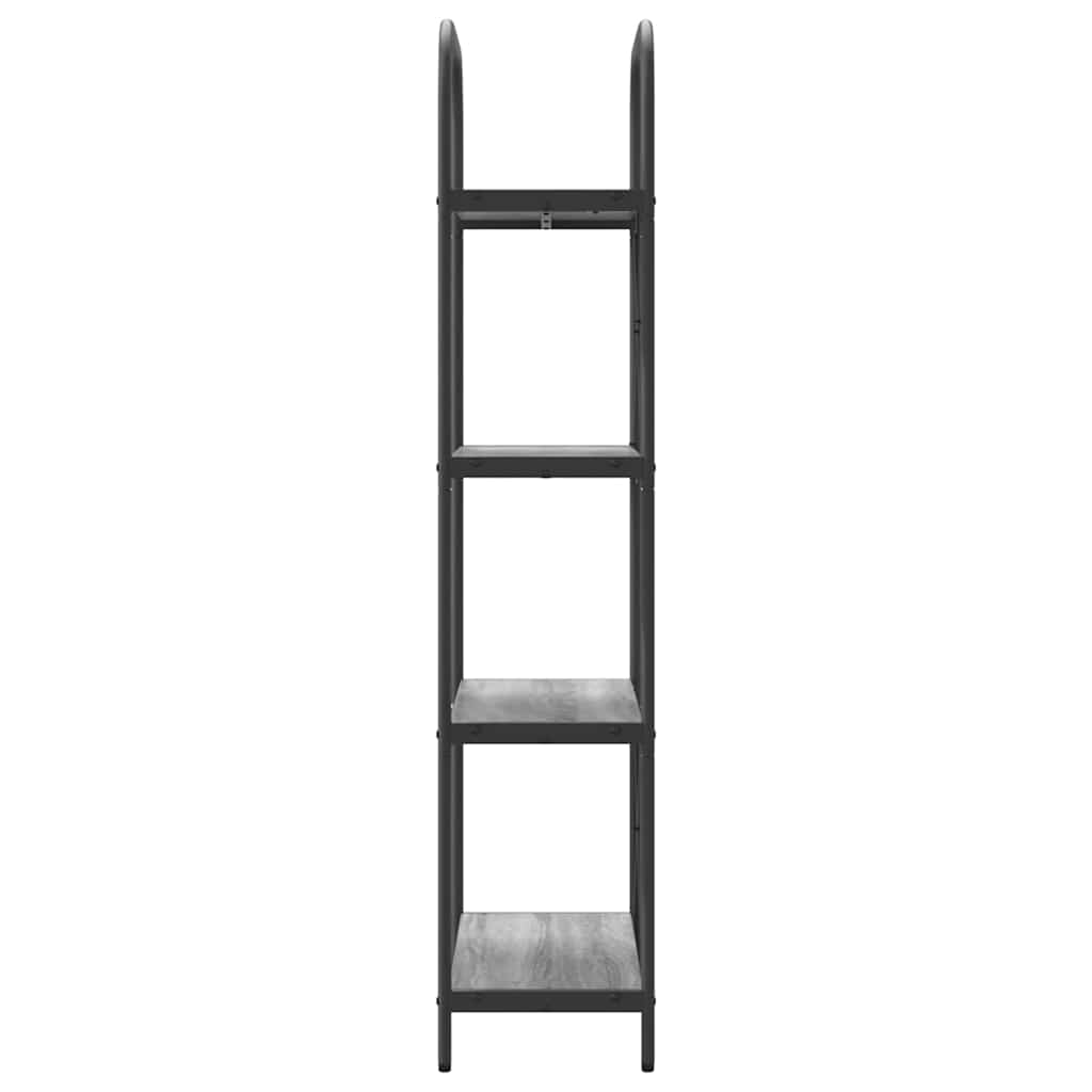 Könyvespolc Szürke Sonoma 60 x 30 x 146 cm Faanyag