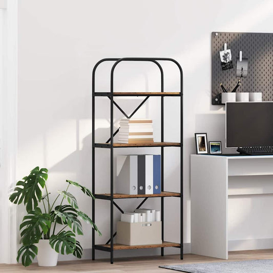 Könyvespolc Öreg fa 60 x 30 x 146 cm Faanyag