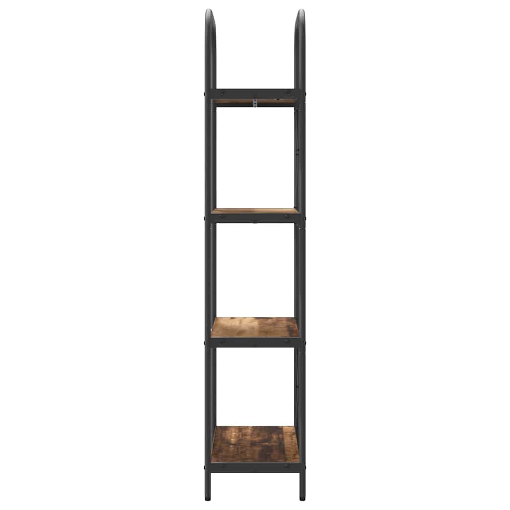 Könyvespolc 4 szintes 60 x 30 x 146 cm Szerelt fa Öreg fa