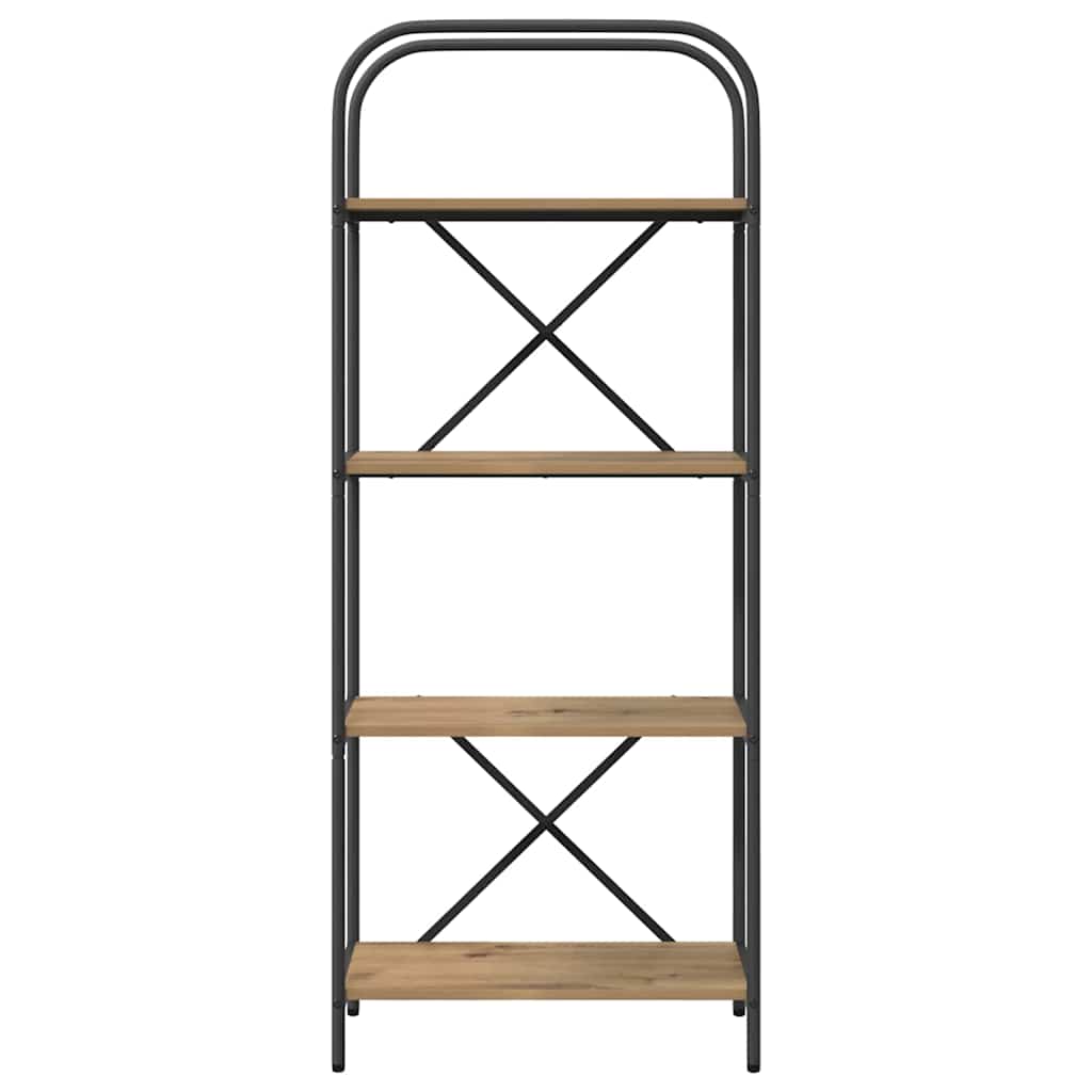 Könyvespolc 4 szintes 60 x 30 x 146 cm Szerelt fa Artisan tölgy