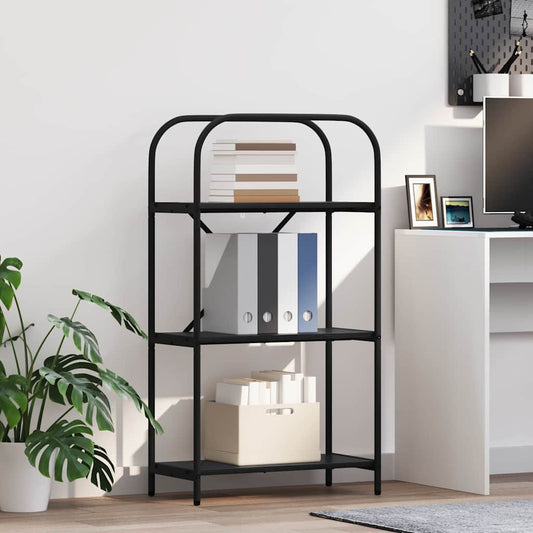 Könyvespolc Fekete tölgy 60 x 30 x 109 cm Faanyag