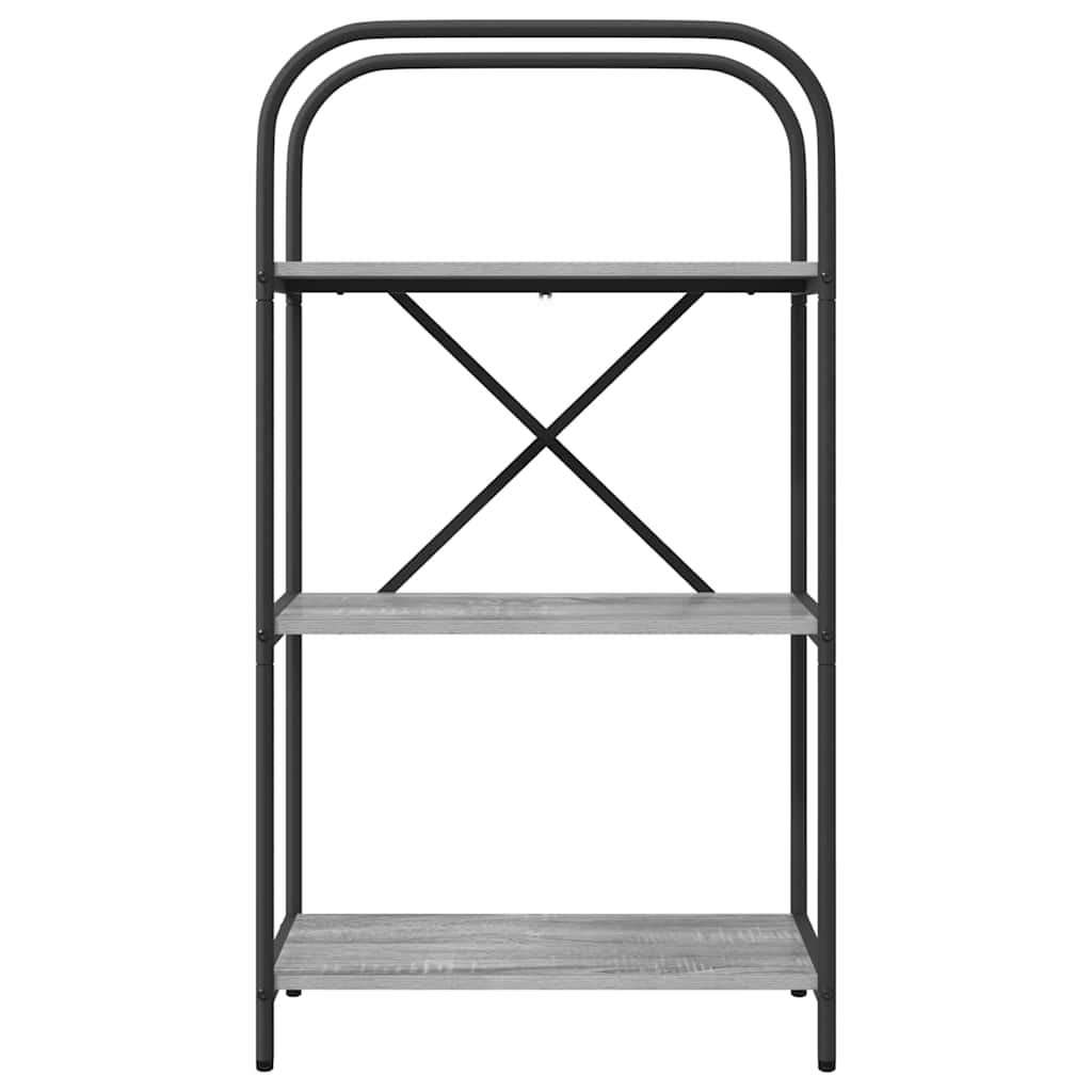 Könyvespolc Szürke Sonoma 60 x 30 x 109 cm Faanyag
