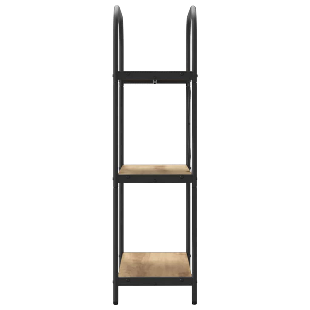 Könyvespolc 3 szintes 60 x 30 x 109 cm Szerelt fa Artisan tölgy