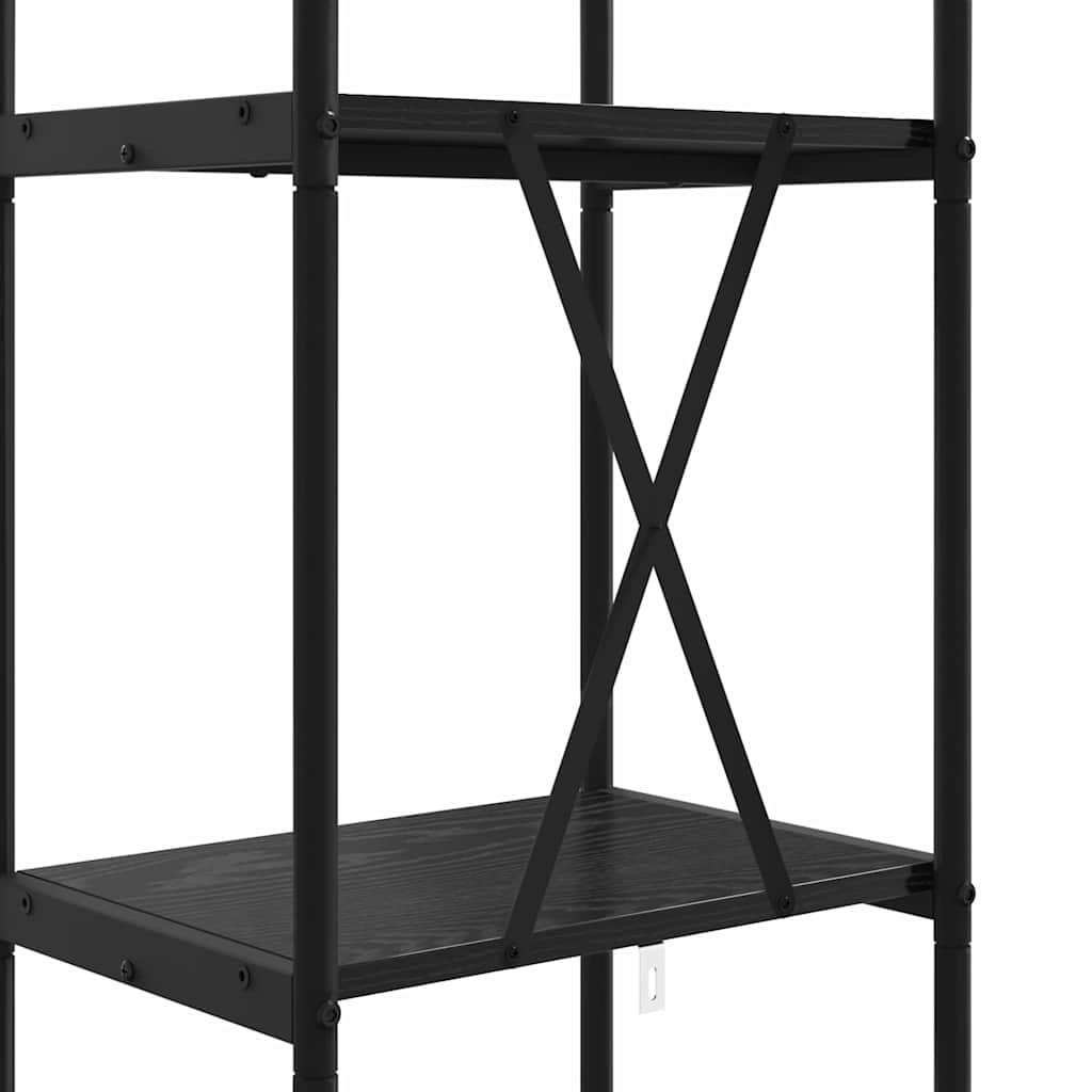Könyvespolc Fekete tölgy 40 x 30 x 183 cm Faanyag