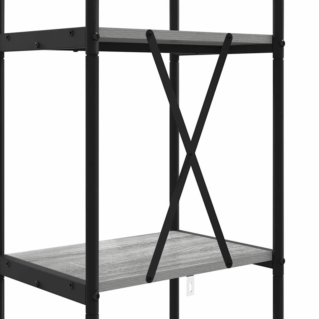 Könyvespolc Szürke Sonoma 40 x 30 x 183 cm Faanyag
