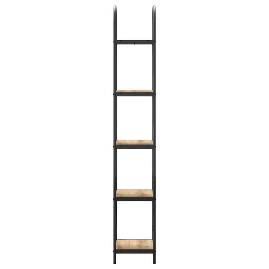 Könyvespolc 5 szintes 40 x 30 x 183 cm Szerelt fa Artisan tölgy
