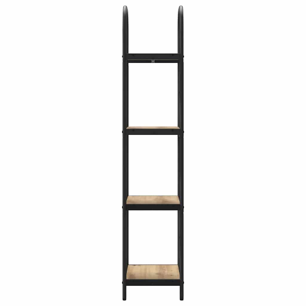 Könyvespolc 4 szintes 40 x 30 x 146 cm Szerelt fa Artisan tölgy