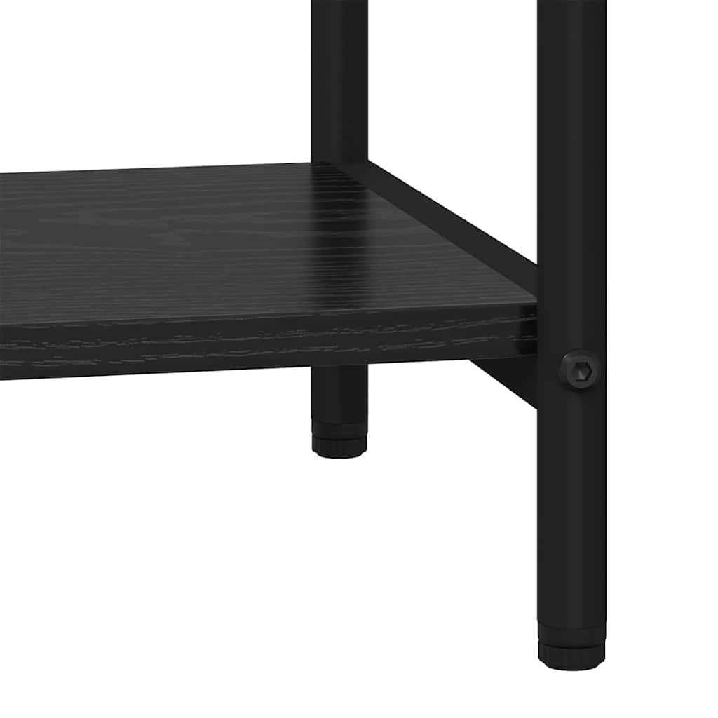 Könyvespolc Fekete tölgy 80 x 30 x 183 cm Faanyag