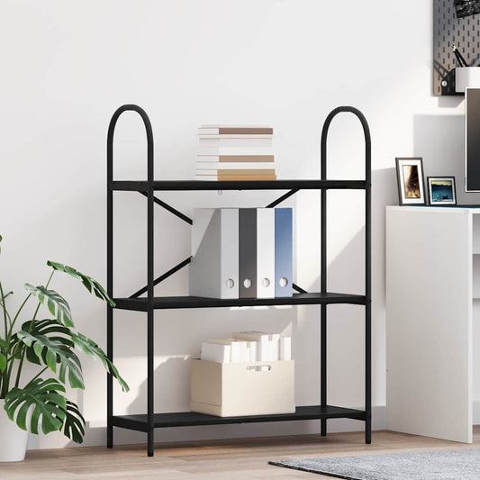 Könyvespolc Fekete tölgy 80 x 30 x 109 cm Faanyag