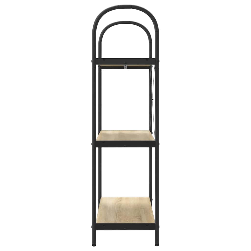 Könyvespolc 3 szintes 80 x 30 x 109 cm Szerelt fa Sonoma tölgy
