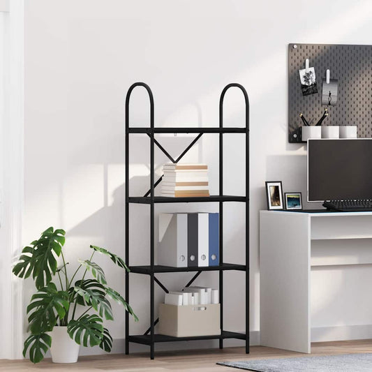 Könyvespolc Fekete tölgy 60 x 30 x 146 cm Faanyag