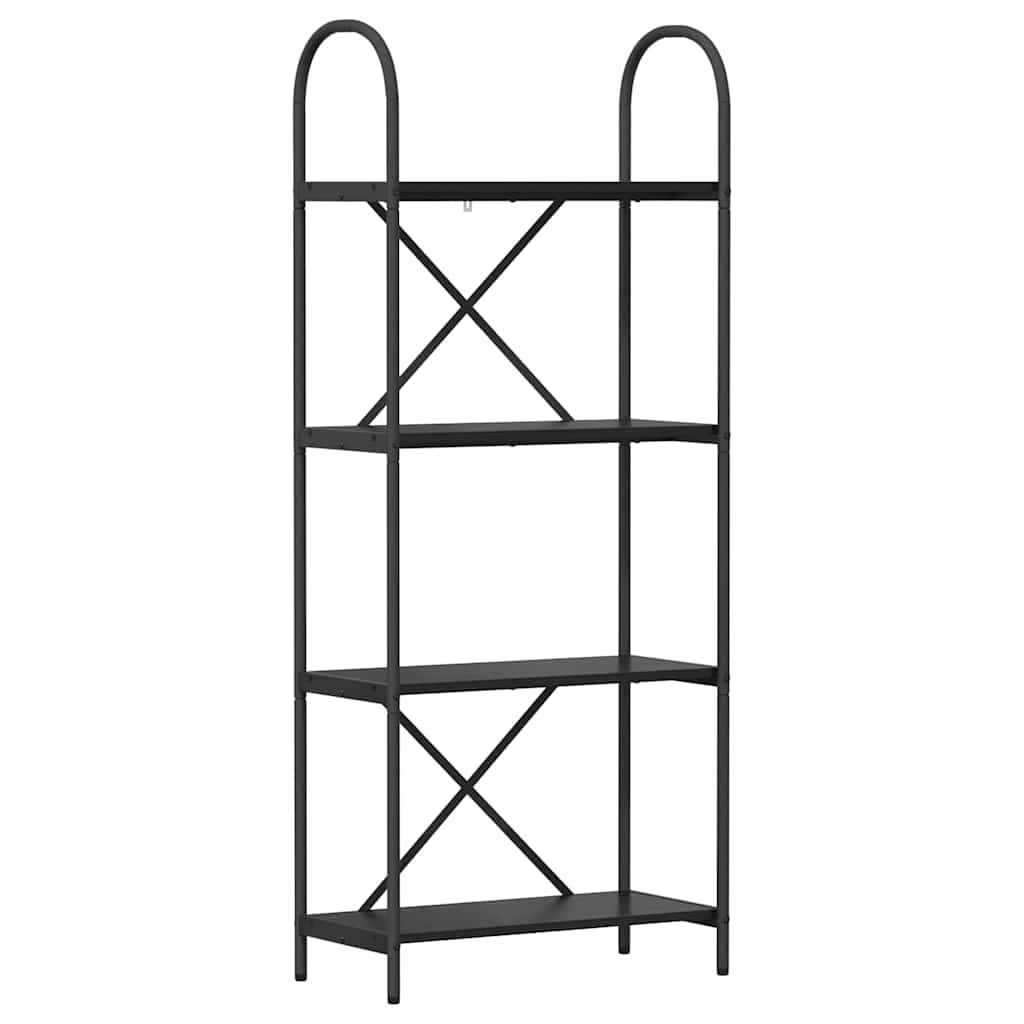 Könyvespolc Fekete tölgy 60 x 30 x 146 cm Faanyag