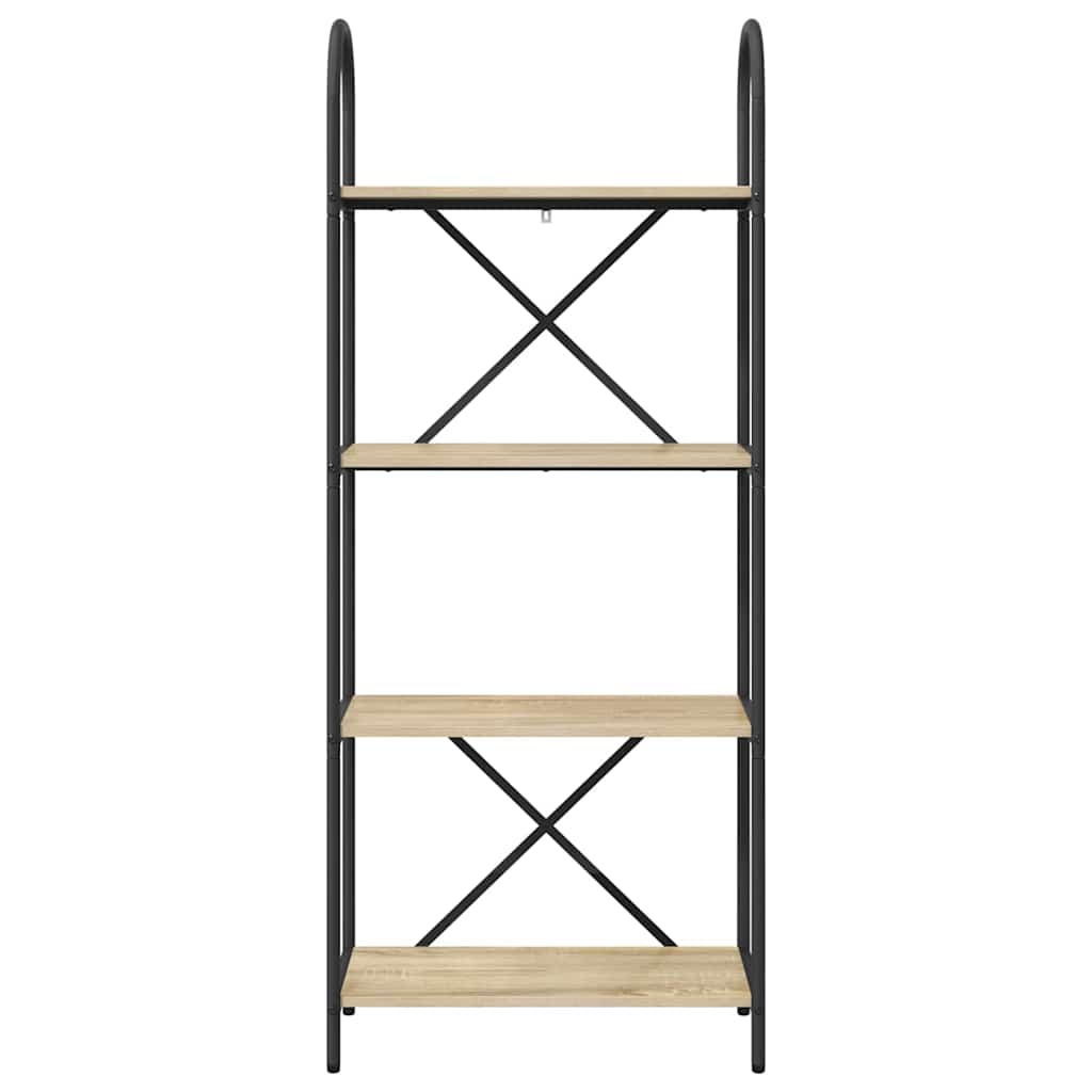 Könyvespolc 4 szintes 60 x 30 x 146 cm Szerelt fa Sonoma tölgy