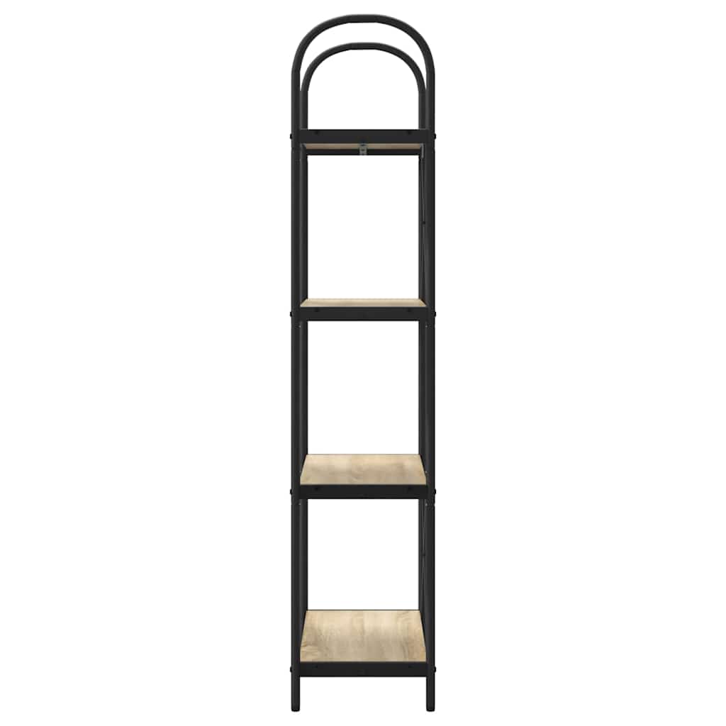 Könyvespolc 4 szintes 60 x 30 x 146 cm Szerelt fa Sonoma tölgy