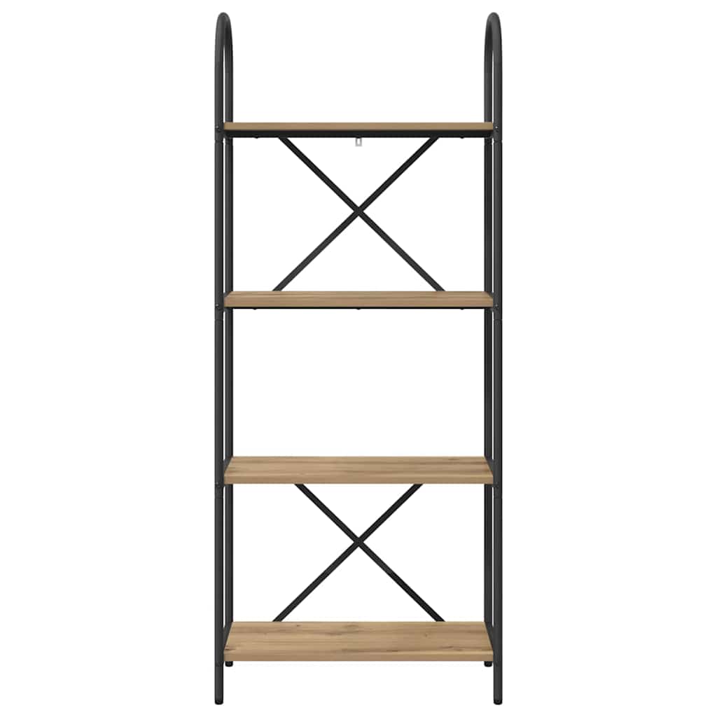 Könyvespolc 4 szintes 60 x 30 x 146 cm Szerelt fa Artisan tölgy