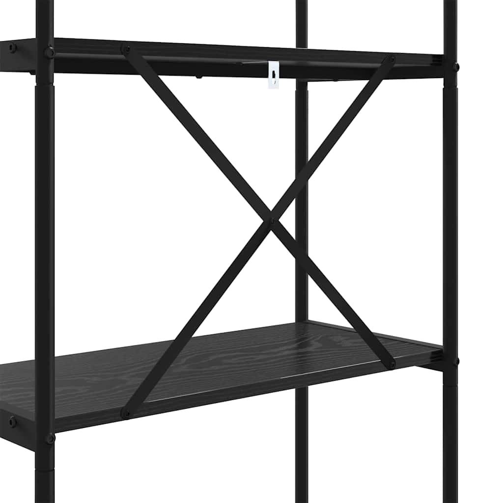 Könyvespolc Fekete tölgy 60 x 30 x 109 cm Faanyag