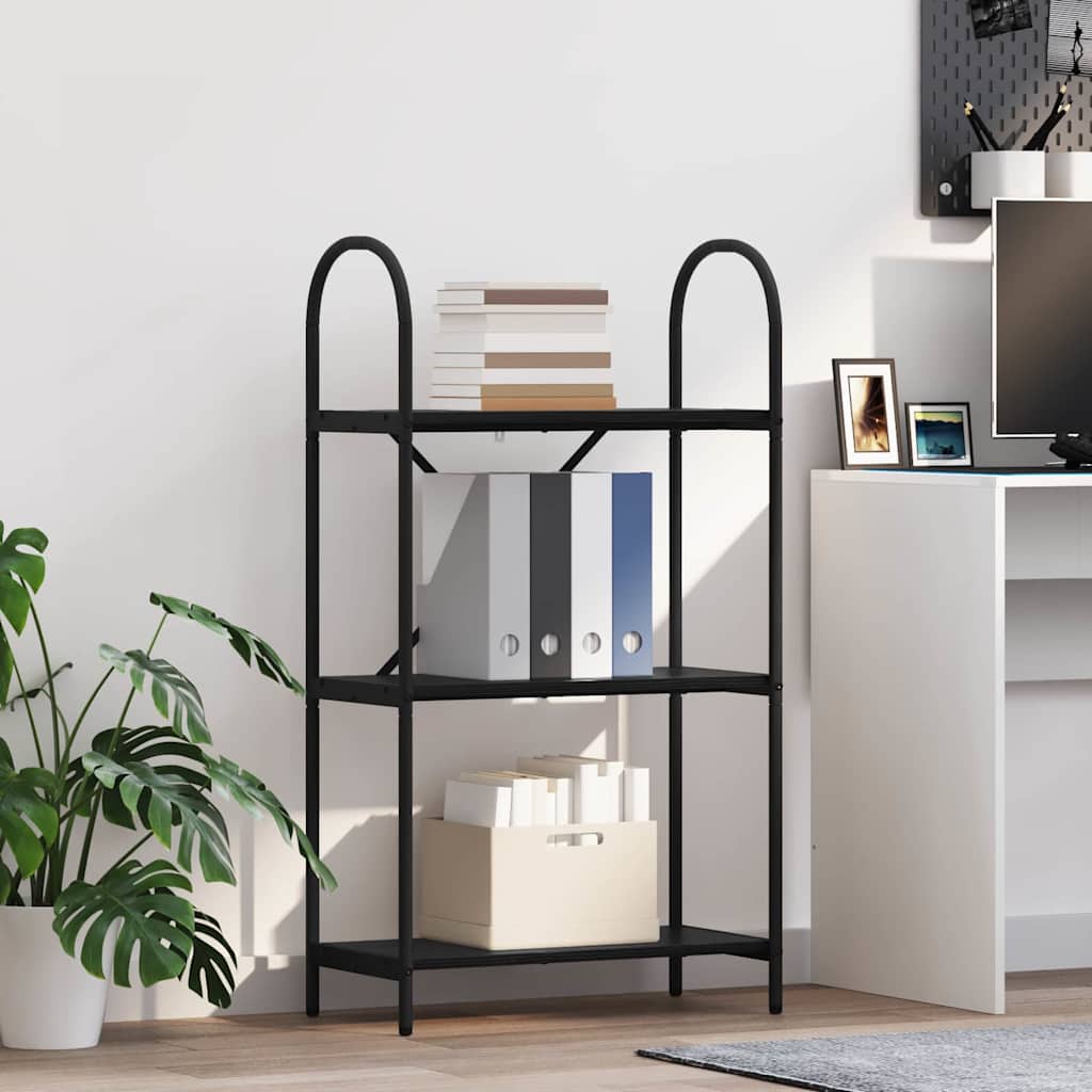 Könyvespolc Fekete tölgy 60 x 30 x 109 cm Faanyag