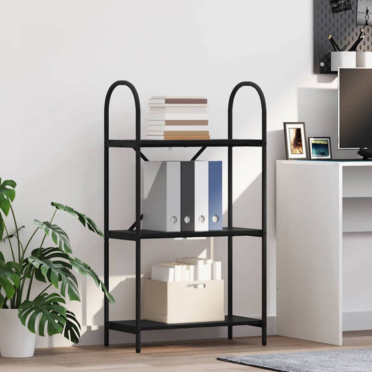 Könyvespolc Fekete tölgy 60 x 30 x 109 cm Faanyag
