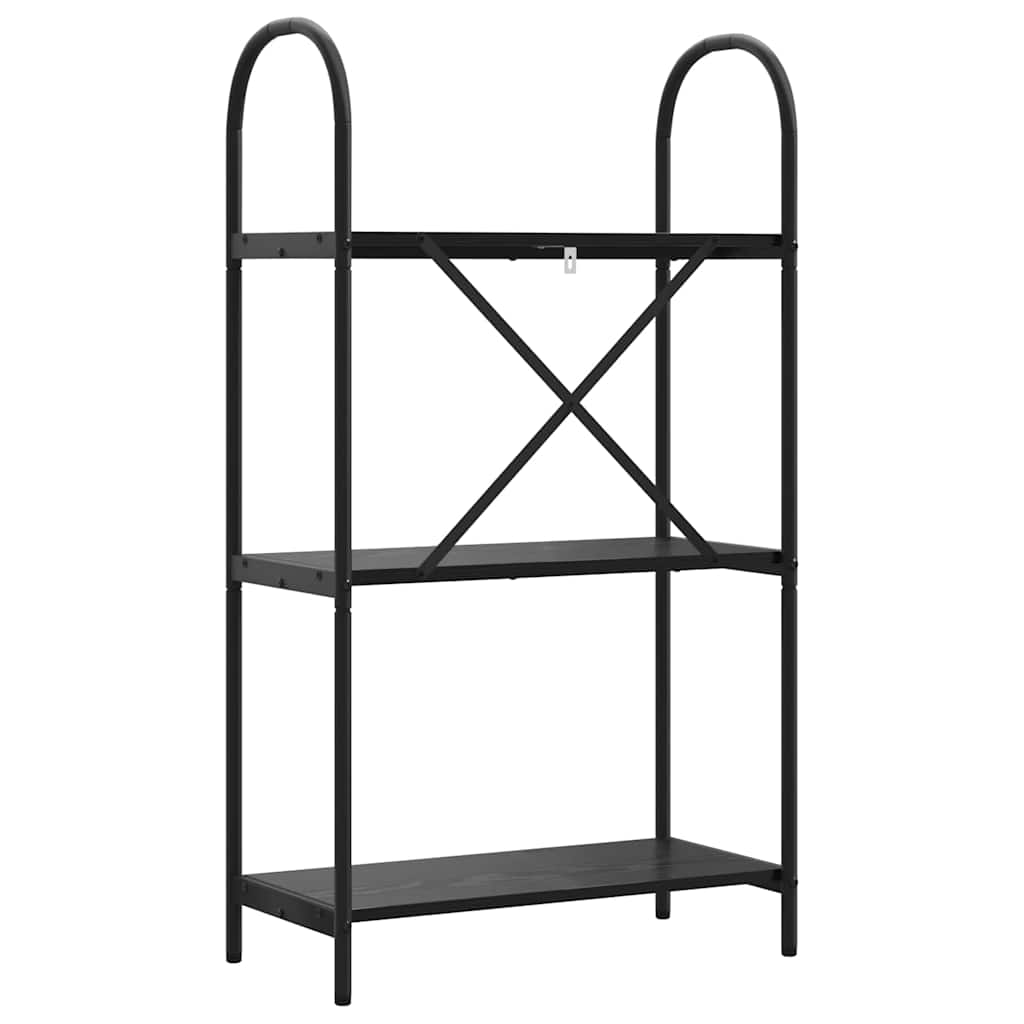 Könyvespolc Fekete tölgy 60 x 30 x 109 cm Faanyag
